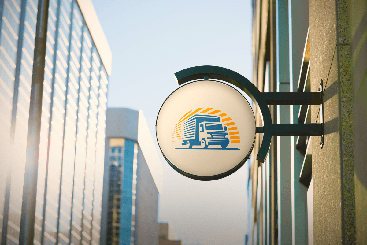 EasyTrip Express city signage mockup